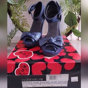 TUK Shoes Leather Knot Heels